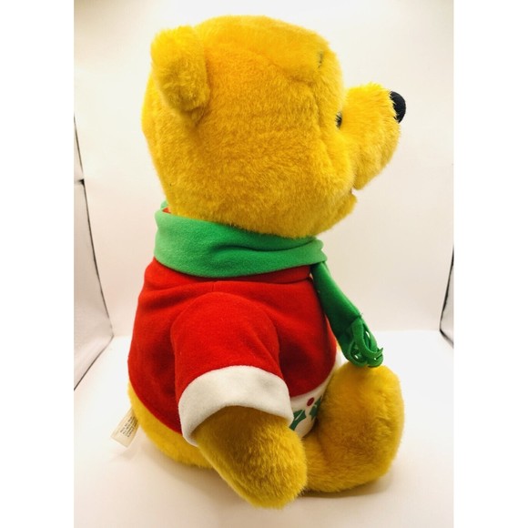Matttel Winnie The Pooh JC Penney Christmas Plush 1996 14" P11 - Picture 3 of 9